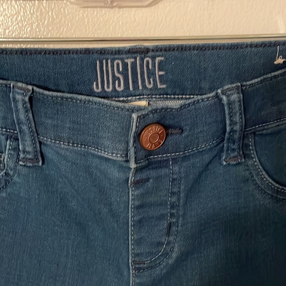 JUSTICE GIRLS MID RISE JEAN LEGGINGS. - Picture 6 of 6